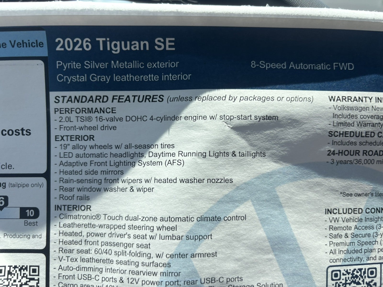 2026 Volkswagen Tiguan SE