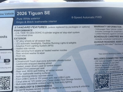 2026 Volkswagen Tiguan SE