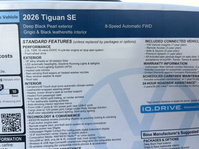 2026 Volkswagen Tiguan SE