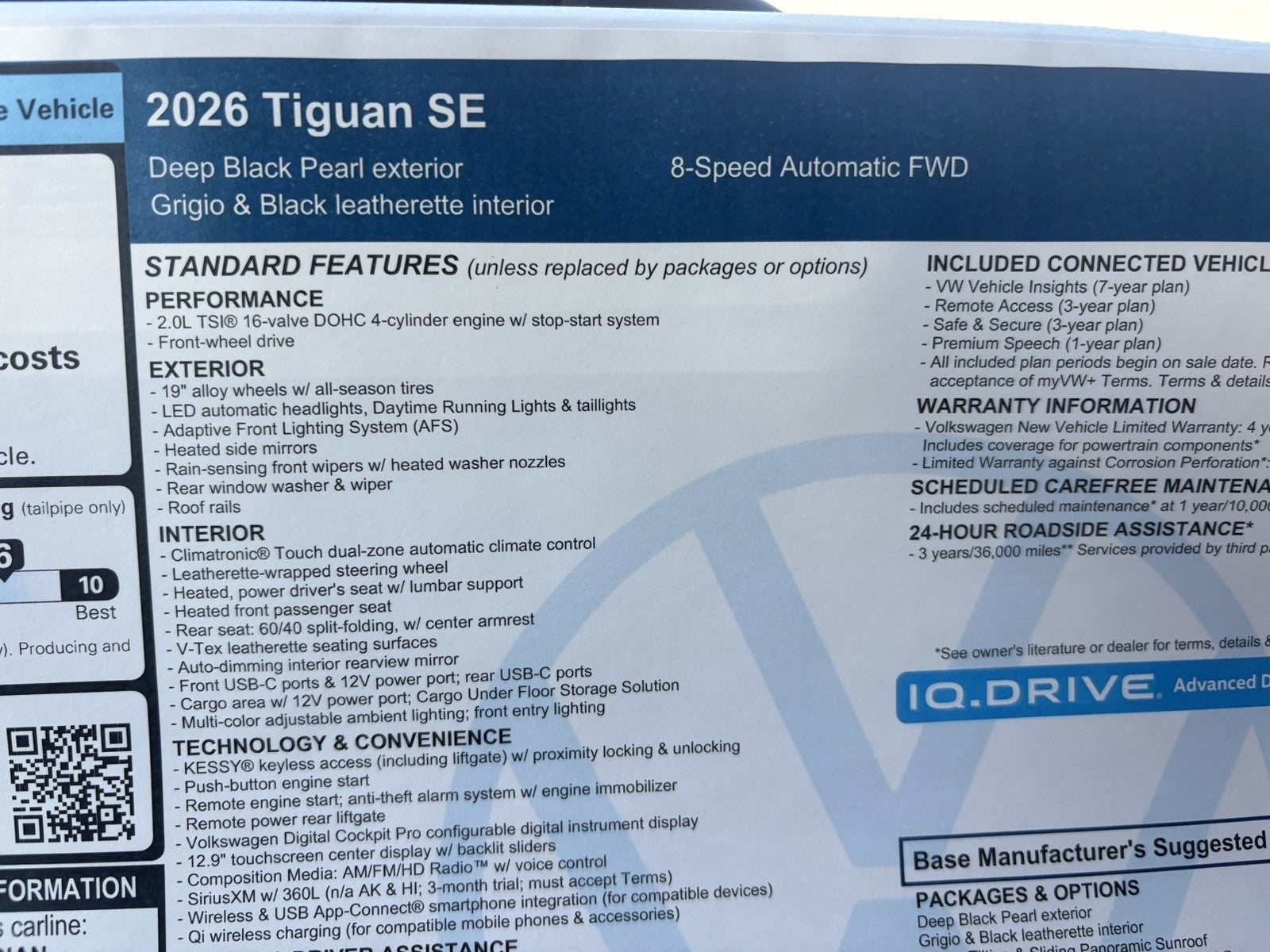 2026 Volkswagen Tiguan SE