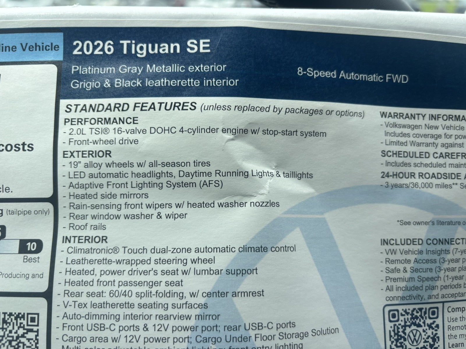 2026 Volkswagen Tiguan SE