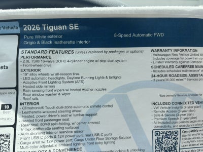2026 Volkswagen Tiguan SE