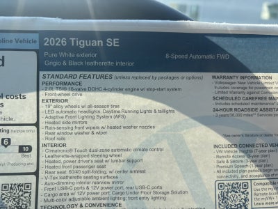 2026 Volkswagen Tiguan SE