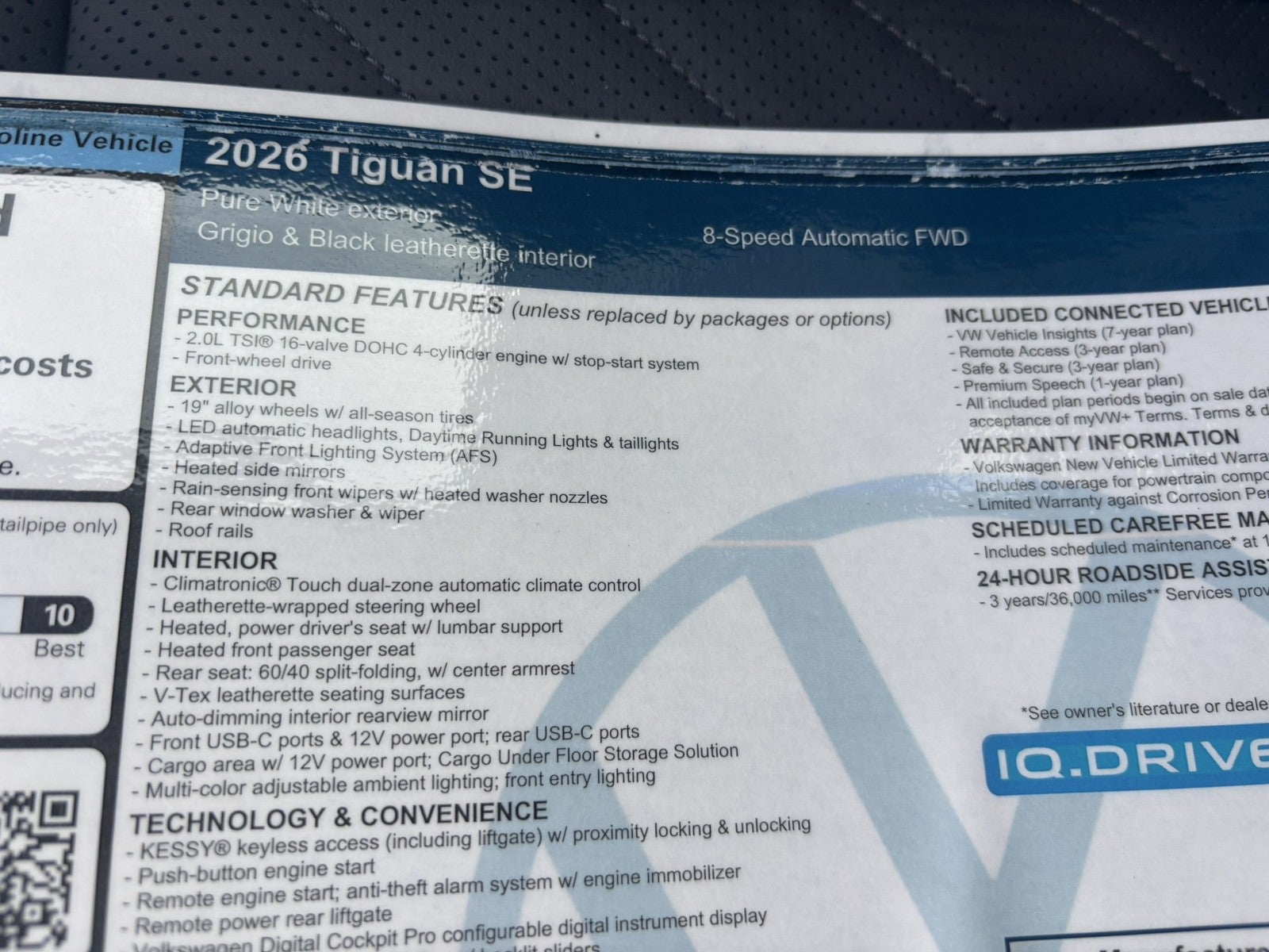 2026 Volkswagen Tiguan SE