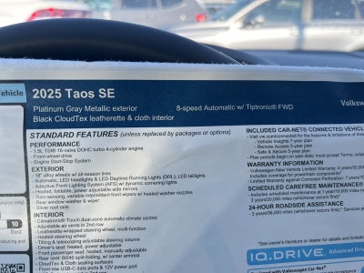 2025 Volkswagen Taos SE