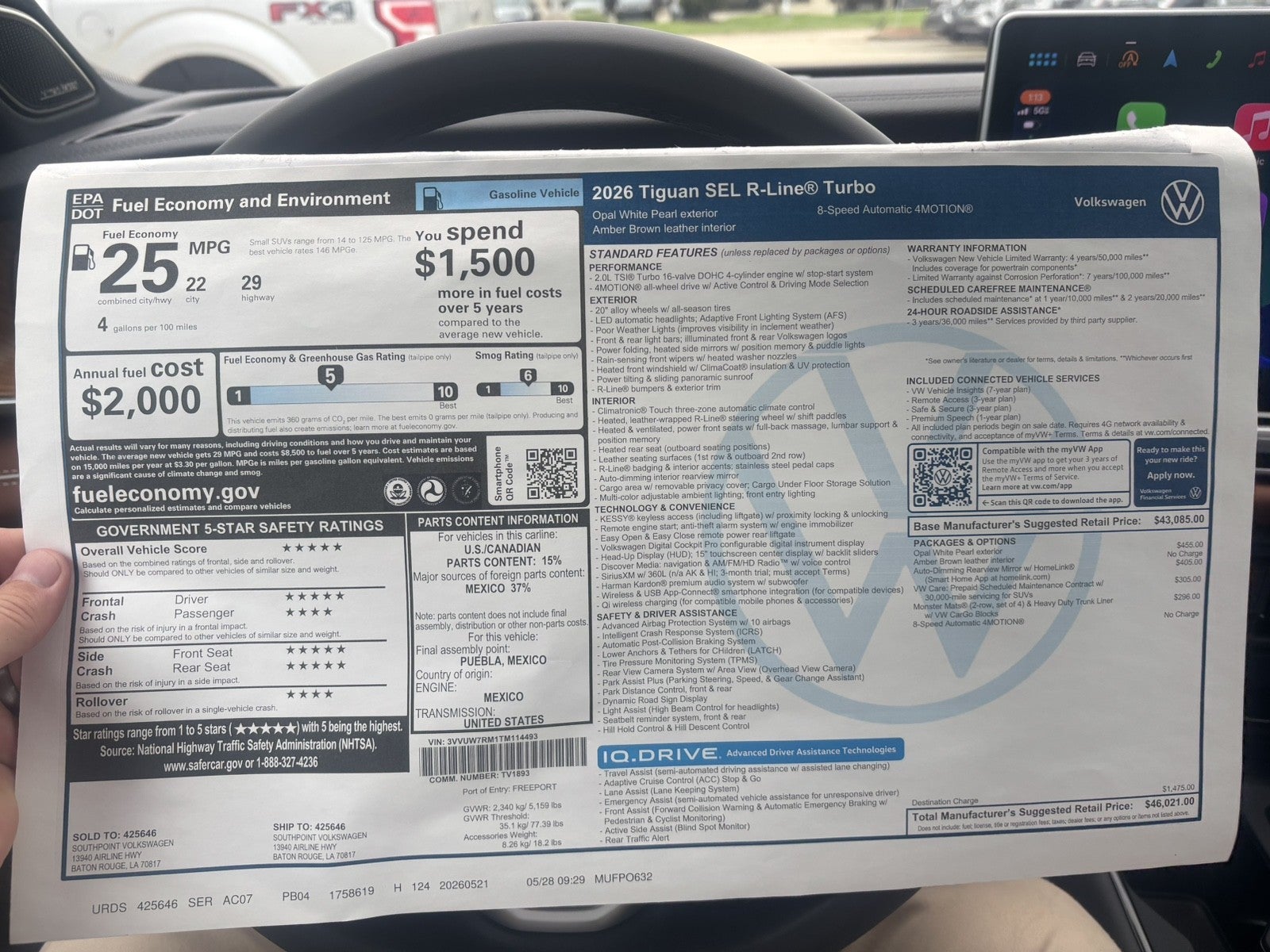 2026 Volkswagen Tiguan SEL R-Line Turbo