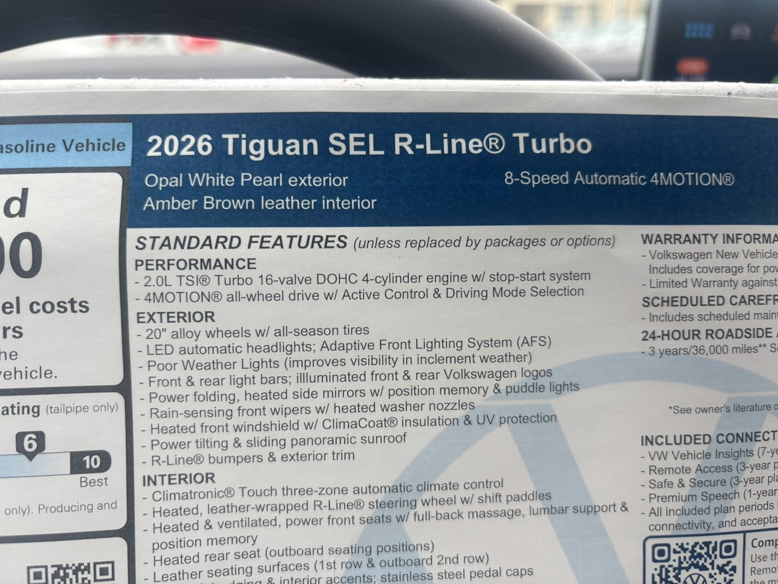 2026 Volkswagen Tiguan SEL R-Line Turbo