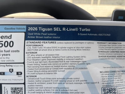 2026 Volkswagen Tiguan SEL R-Line Turbo
