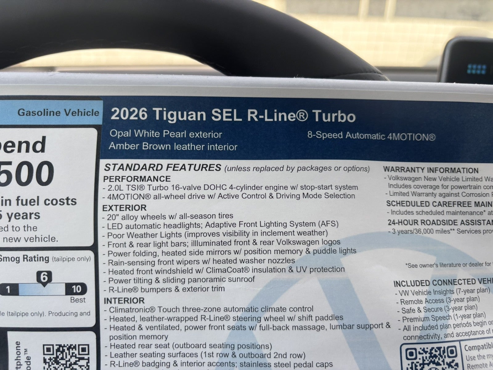 2026 Volkswagen Tiguan SEL R-Line Turbo