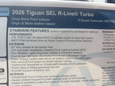 2026 Volkswagen Tiguan SEL R-Line Turbo