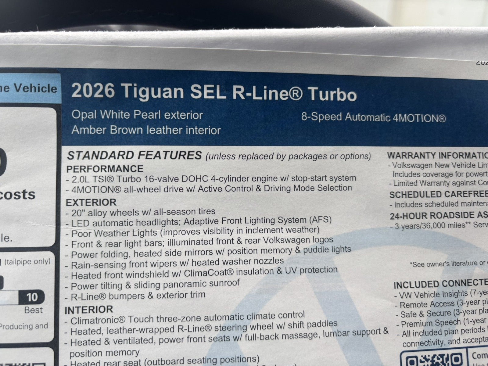 2026 Volkswagen Tiguan SEL R-Line Turbo