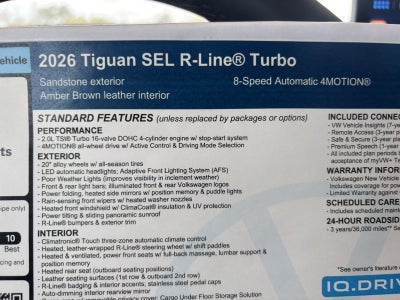 2026 Volkswagen Tiguan SEL R-Line