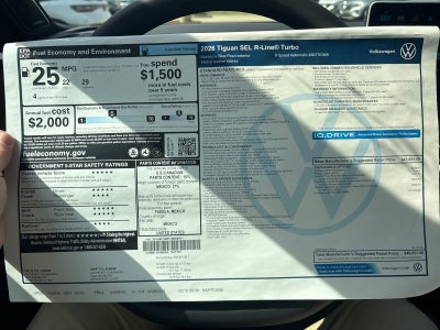 2026 Volkswagen Tiguan SEL R-Line