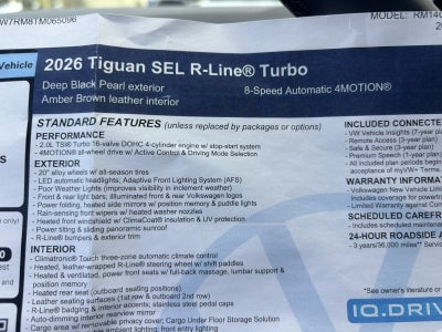 2026 Volkswagen Tiguan SEL R-Line Turbo