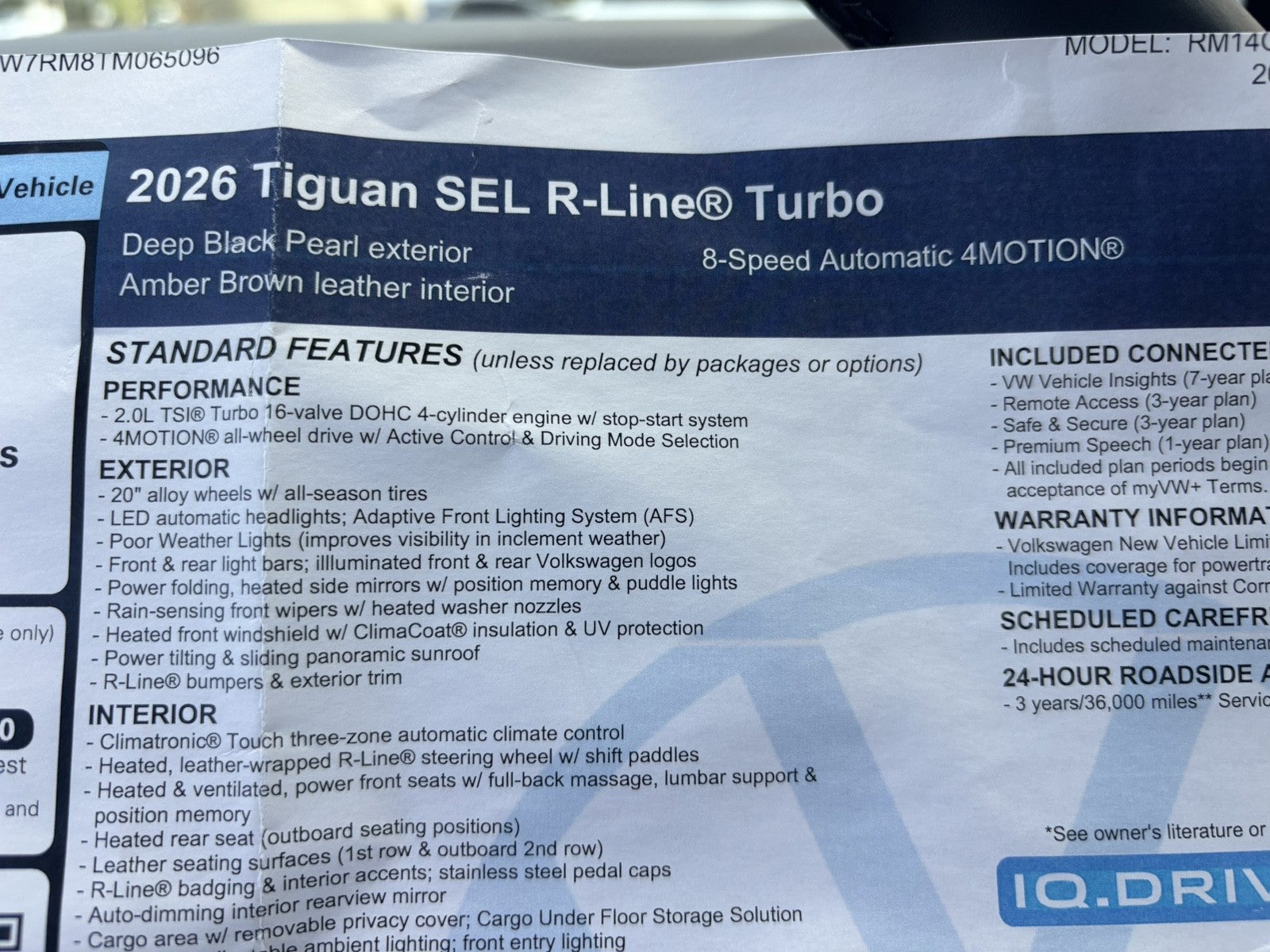 2026 Volkswagen Tiguan SEL R-Line Turbo