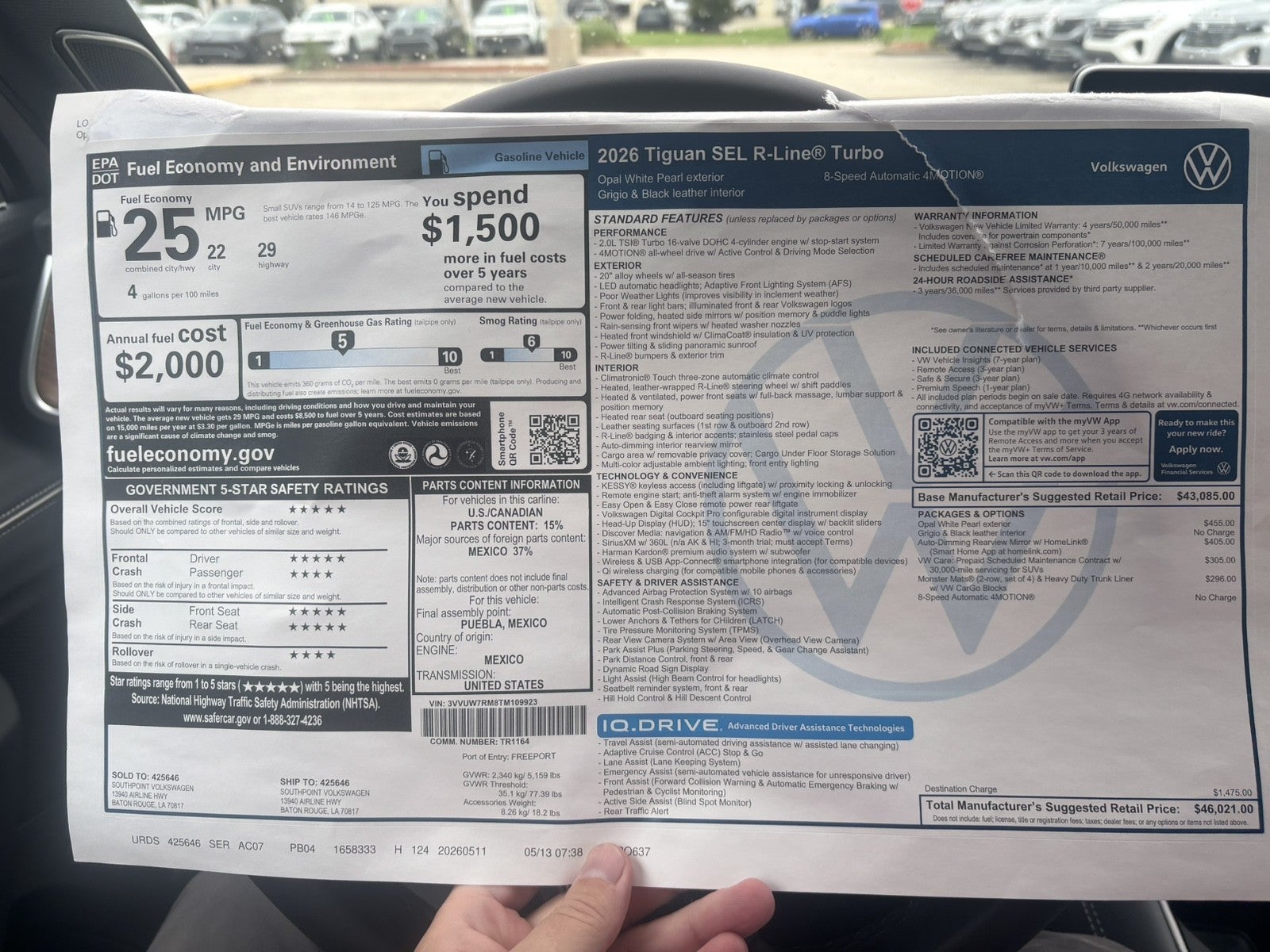 2026 Volkswagen Tiguan SEL R-Line Turbo