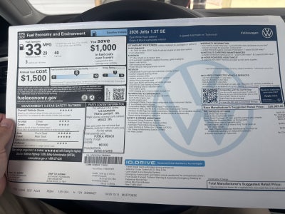2026 Volkswagen Jetta SE