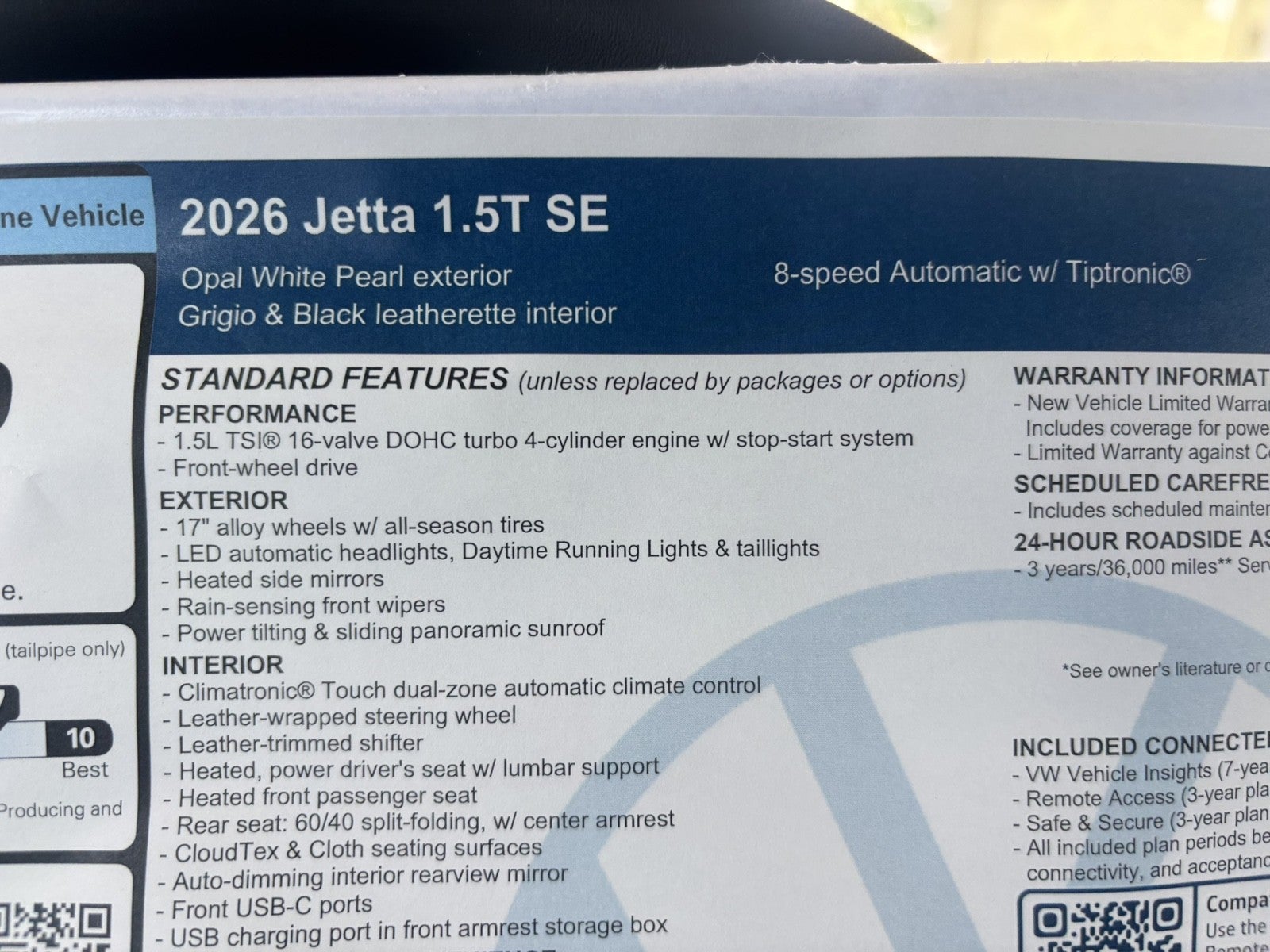 2026 Volkswagen Jetta SE