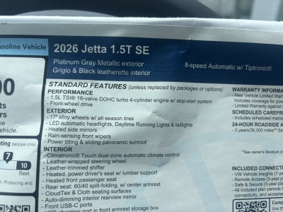2026 Volkswagen Jetta SE