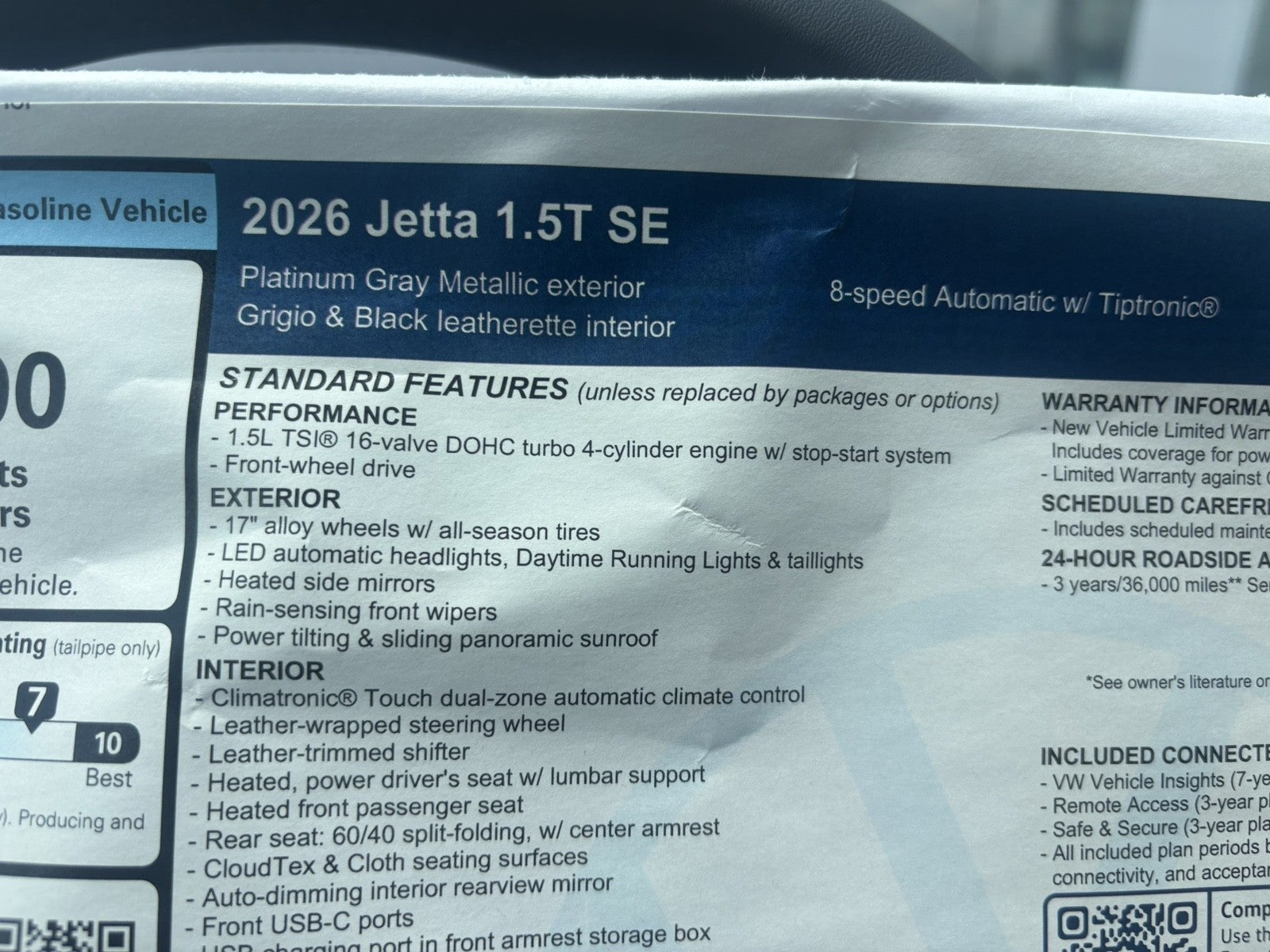2026 Volkswagen Jetta SE