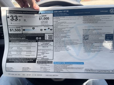 2026 Volkswagen Jetta SE