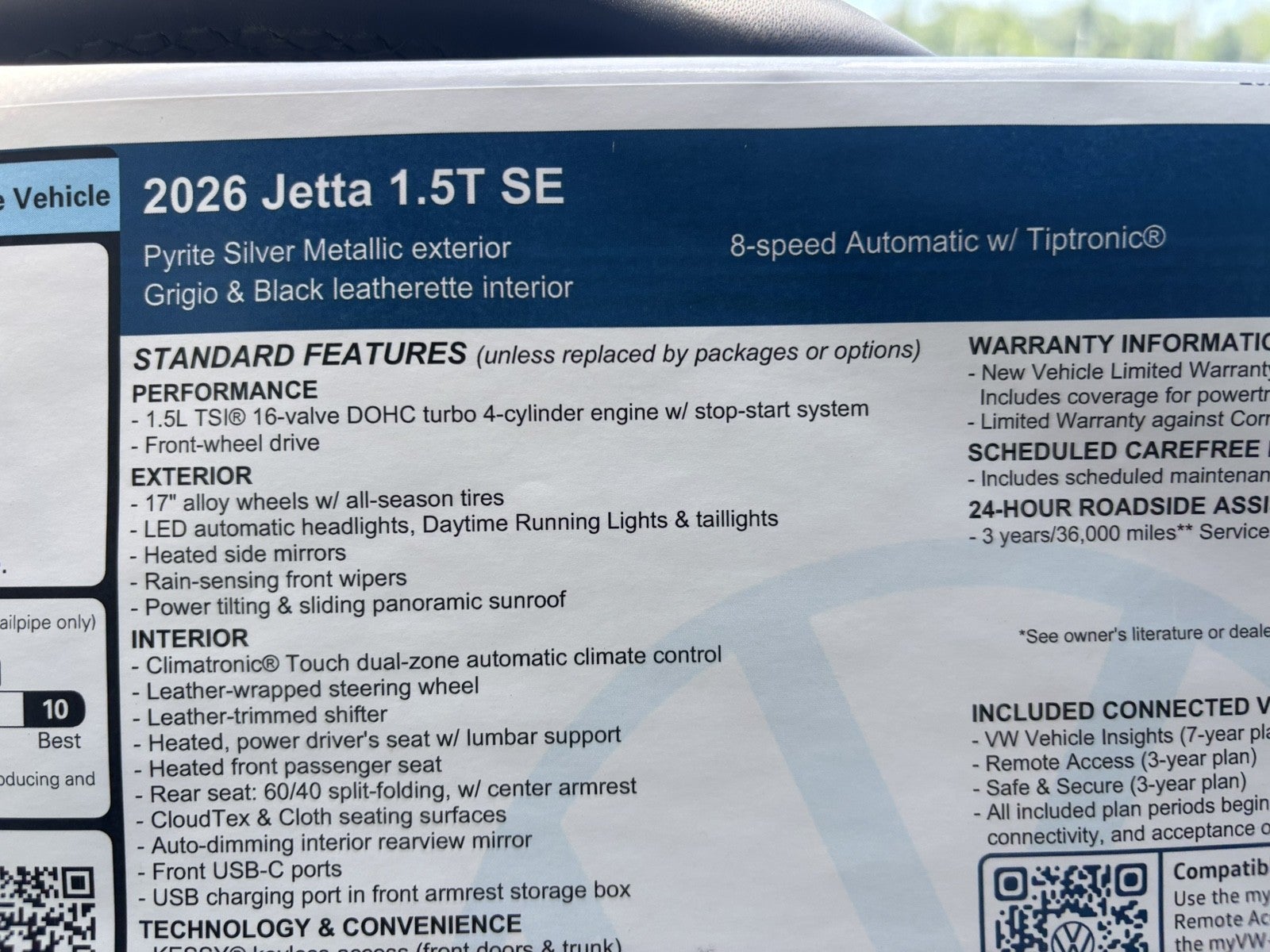 2026 Volkswagen Jetta SE
