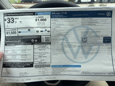 2026 Volkswagen Jetta SE