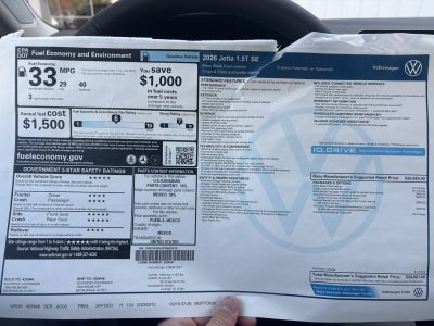 2026 Volkswagen Jetta SE