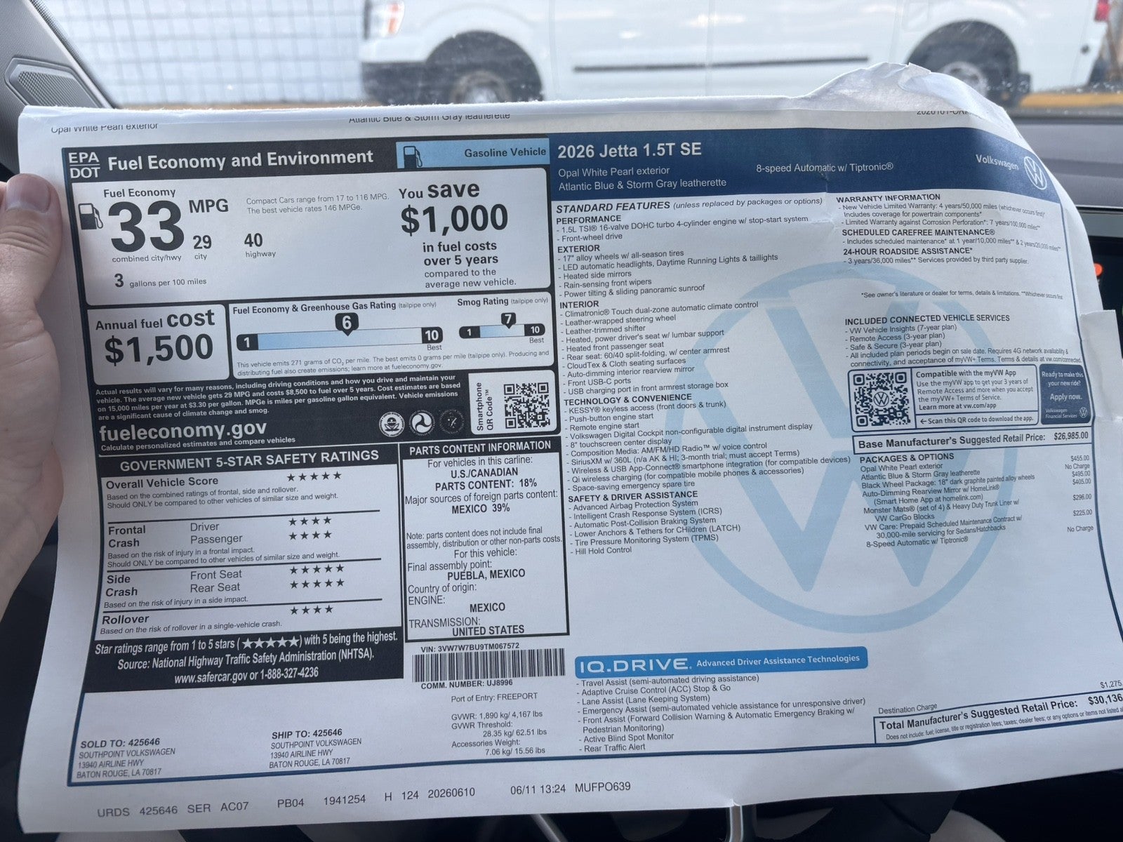 2026 Volkswagen Jetta SE