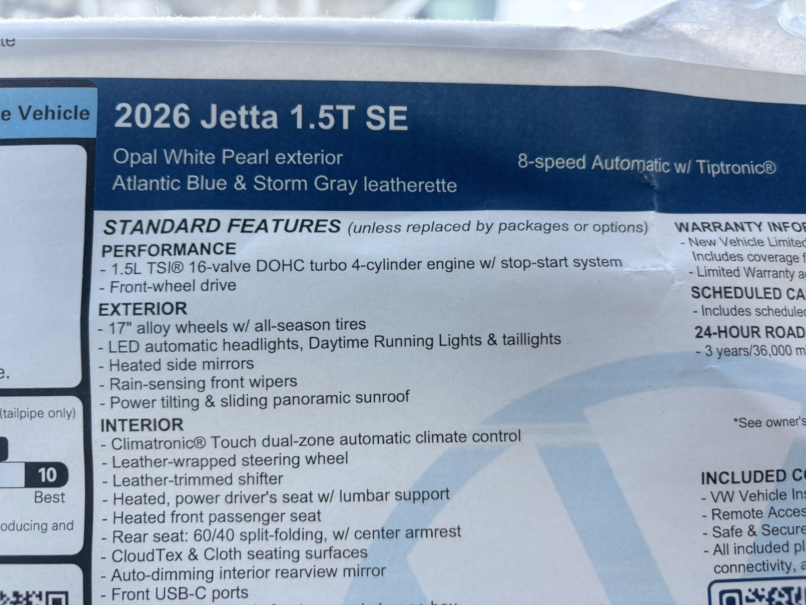 2026 Volkswagen Jetta SE