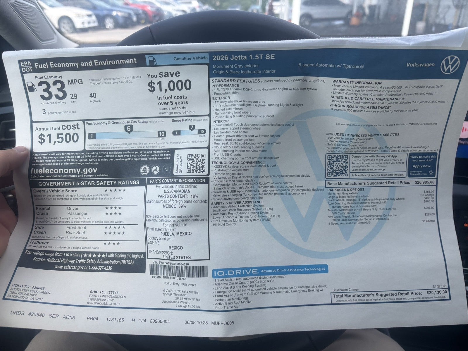 2026 Volkswagen Jetta SE