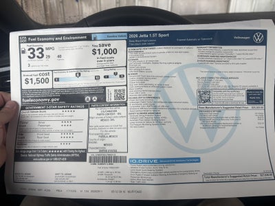 2026 Volkswagen Jetta Sport
