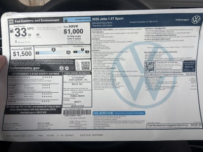 2026 Volkswagen Jetta Sport