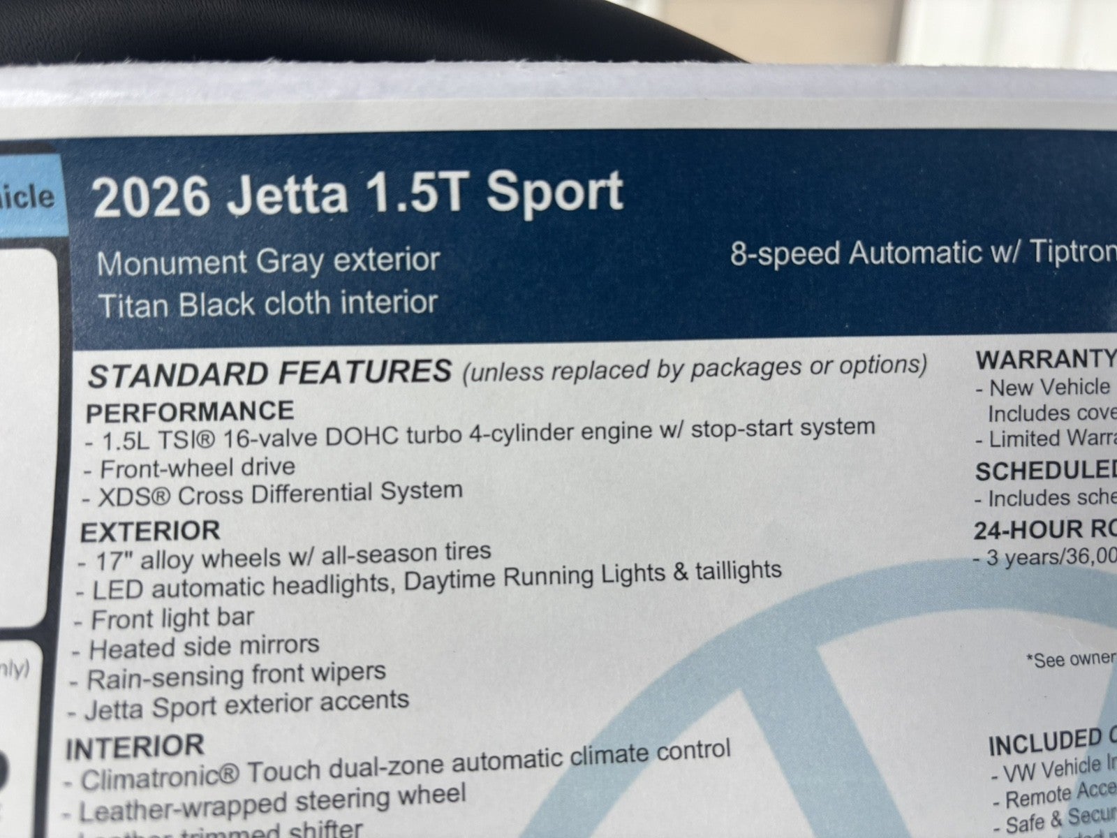 2026 Volkswagen Jetta Sport
