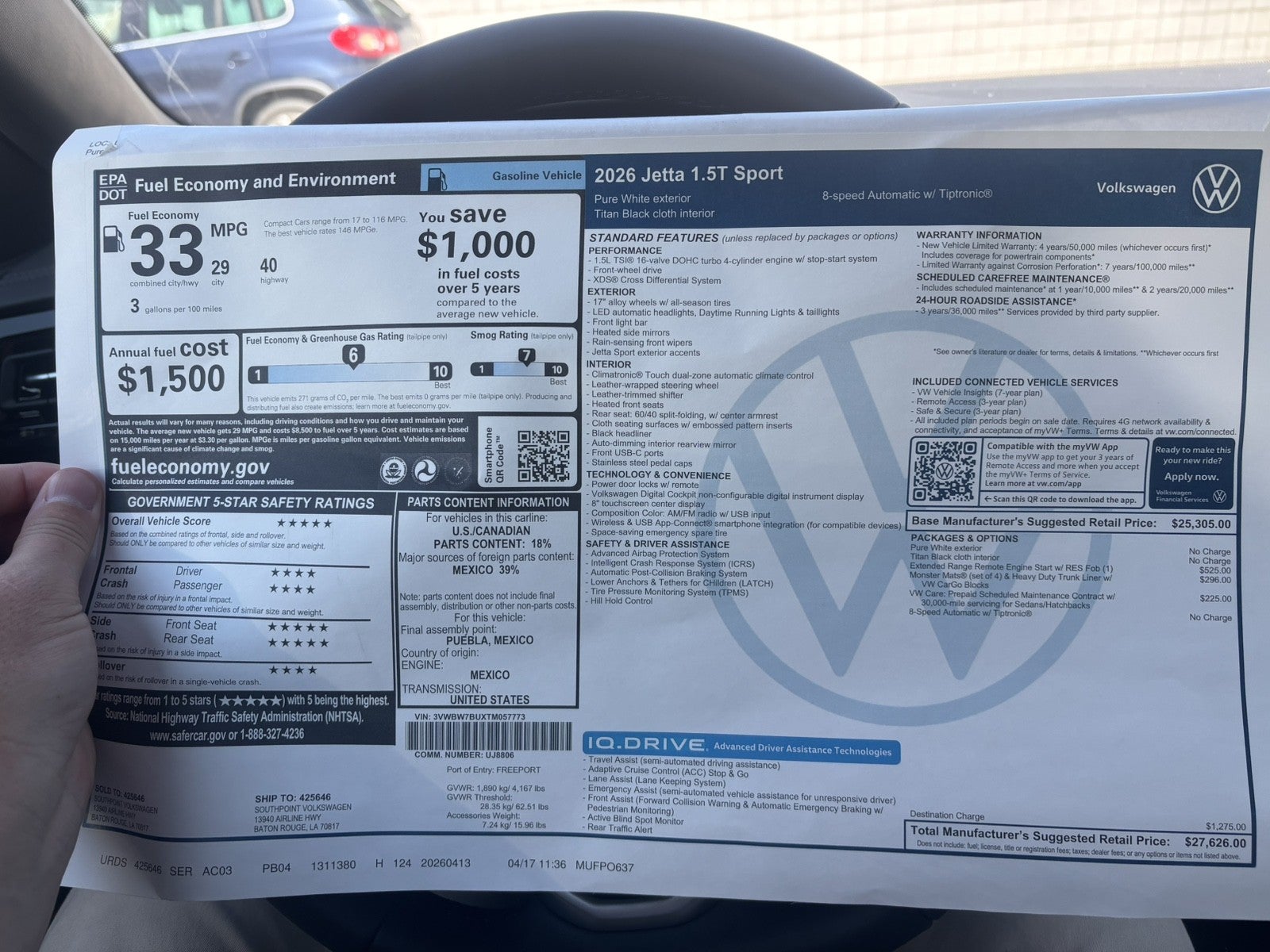 2026 Volkswagen Jetta Sport