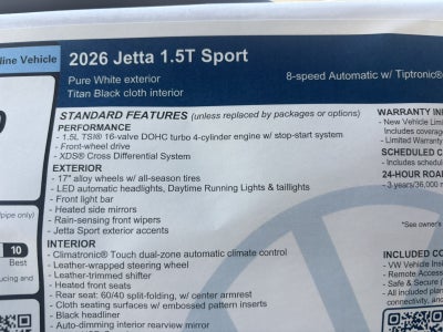 2026 Volkswagen Jetta Sport