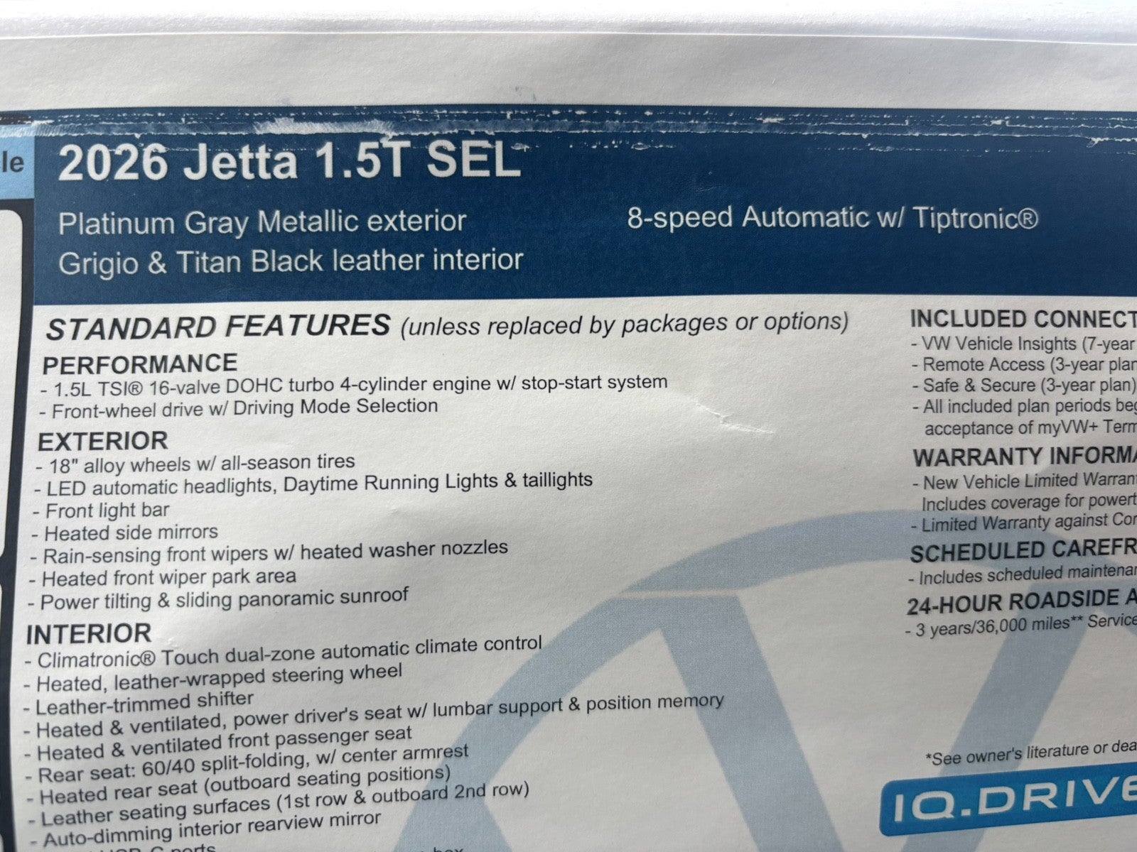 2026 Volkswagen Jetta SEL