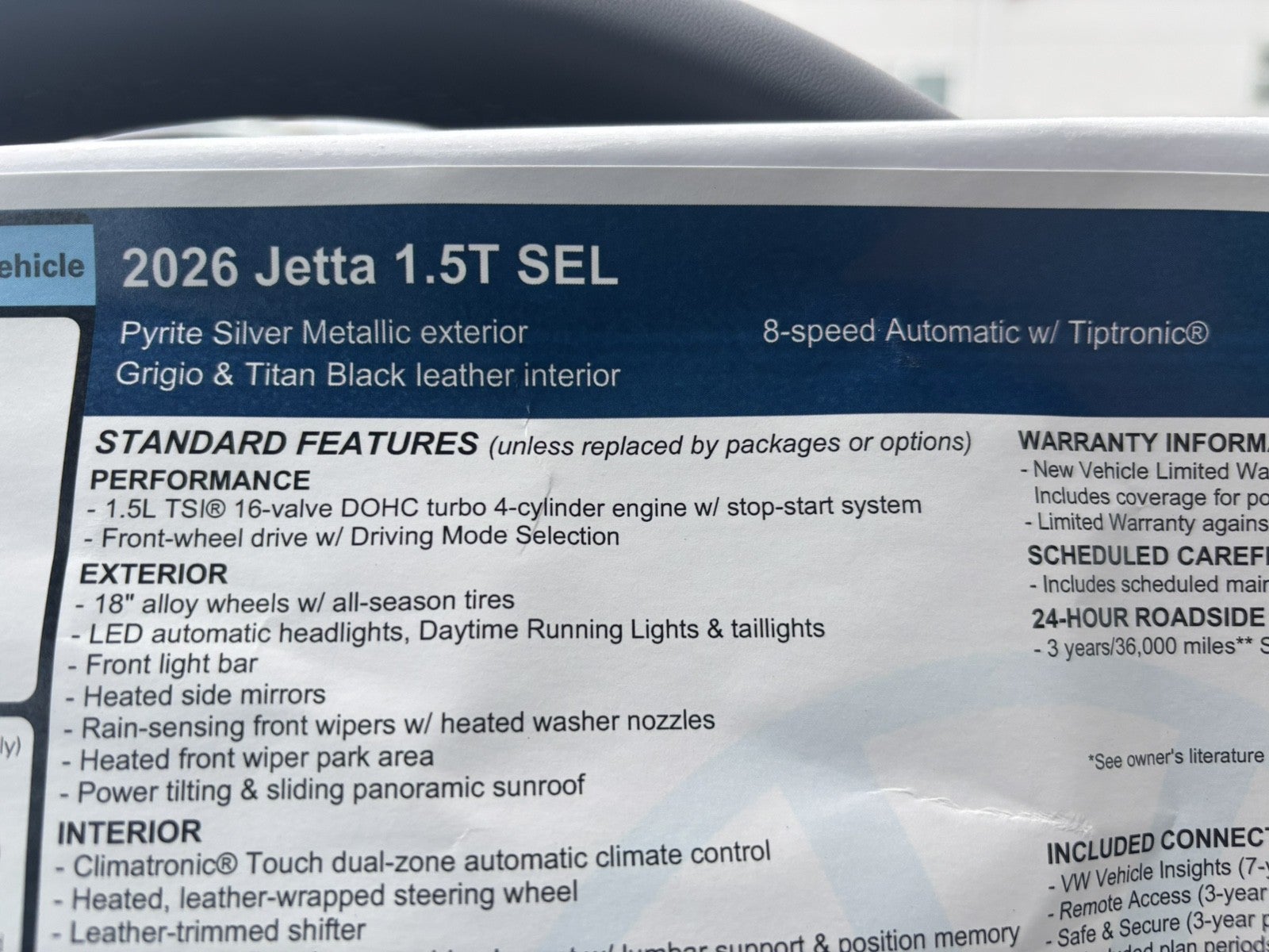 2026 Volkswagen Jetta SEL