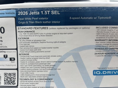 2026 Volkswagen Jetta SEL