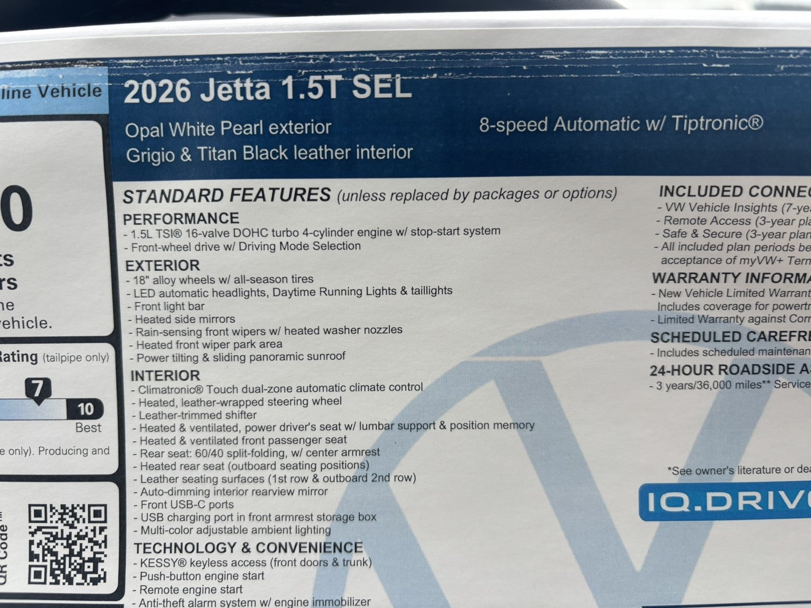 2026 Volkswagen Jetta SEL