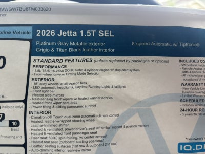 2026 Volkswagen Jetta SEL