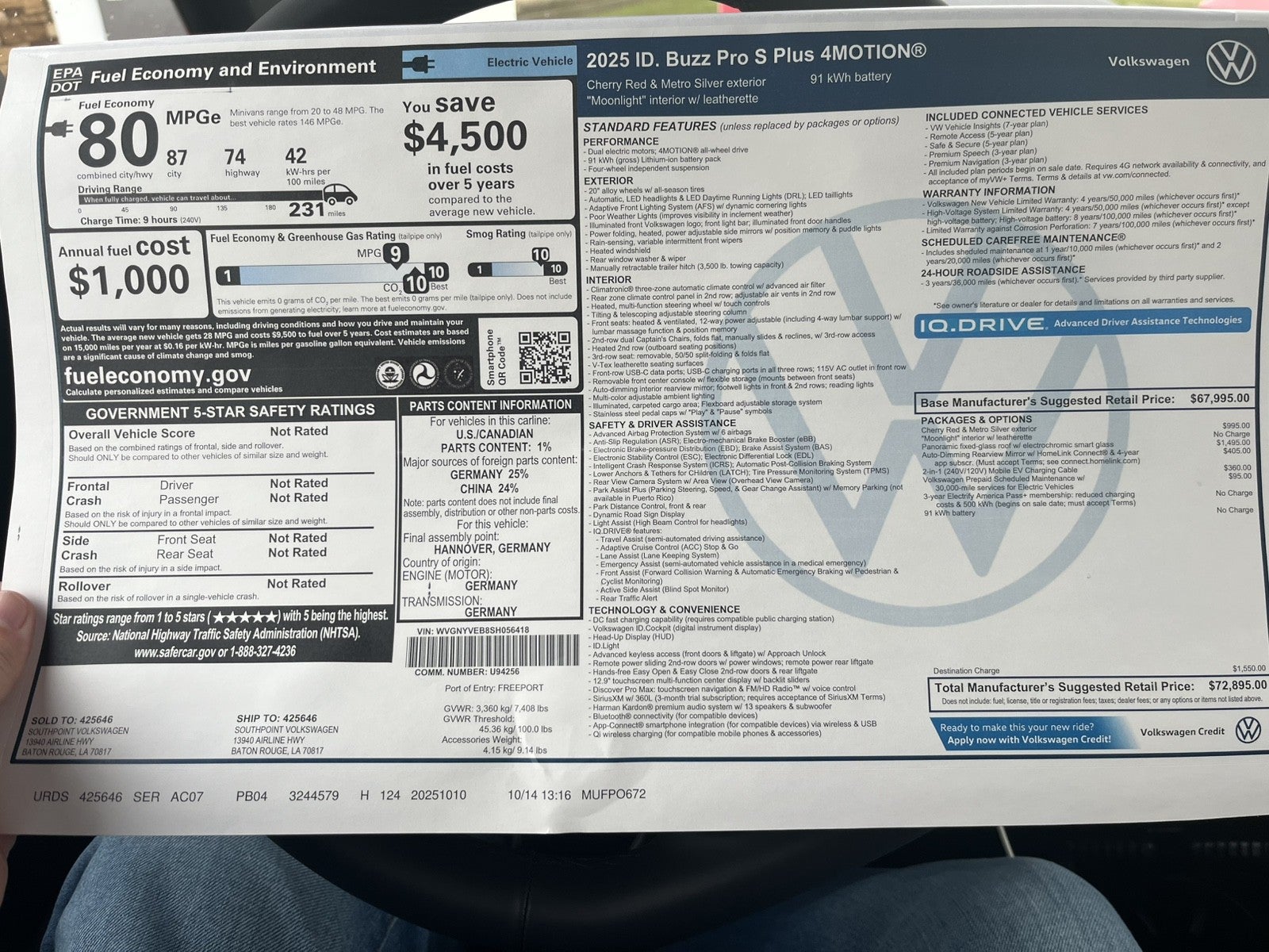 2025 Volkswagen ID. Buzz Pro S Plus