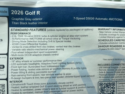 2026 Volkswagen Golf R Base