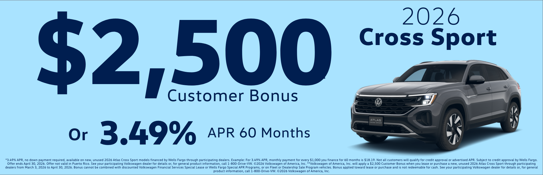 2026 Cross Sport Offer