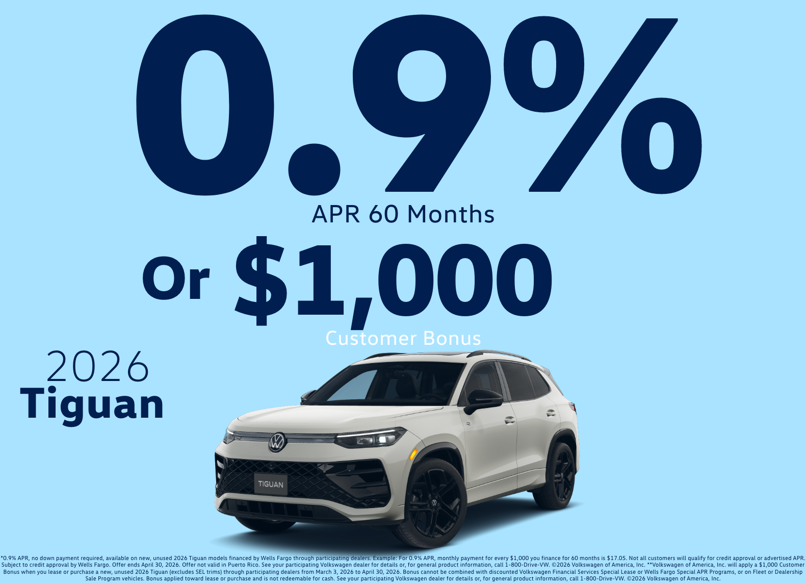 2026 Volkswagen Tiguan Special