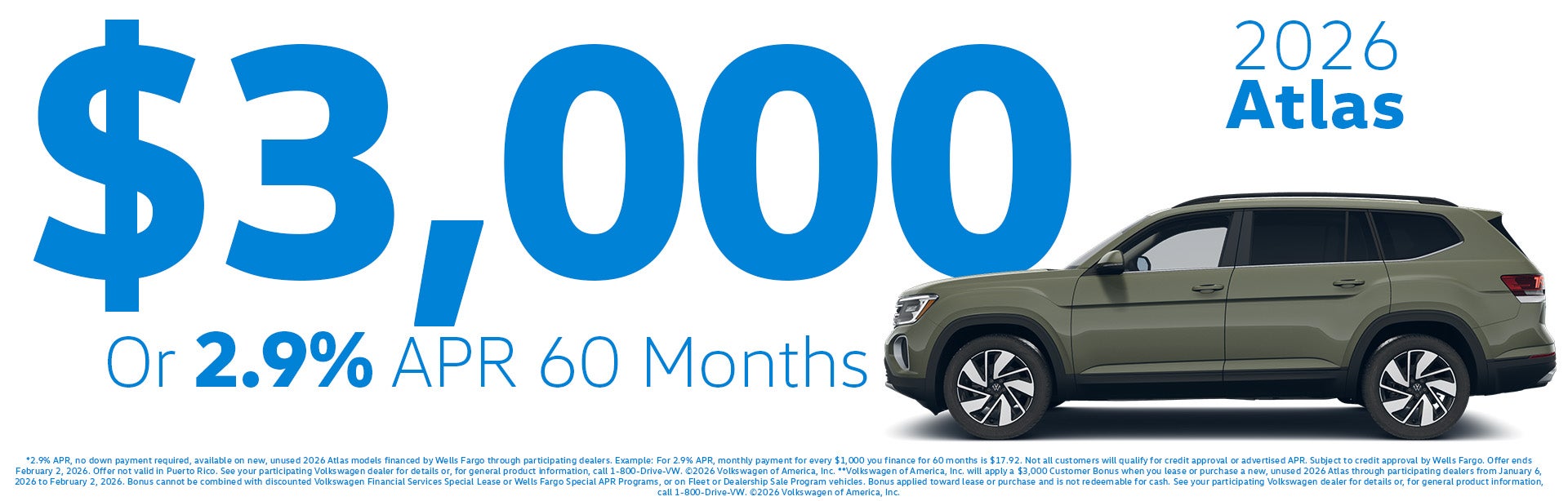 2026 Volkswagen Atlas Special