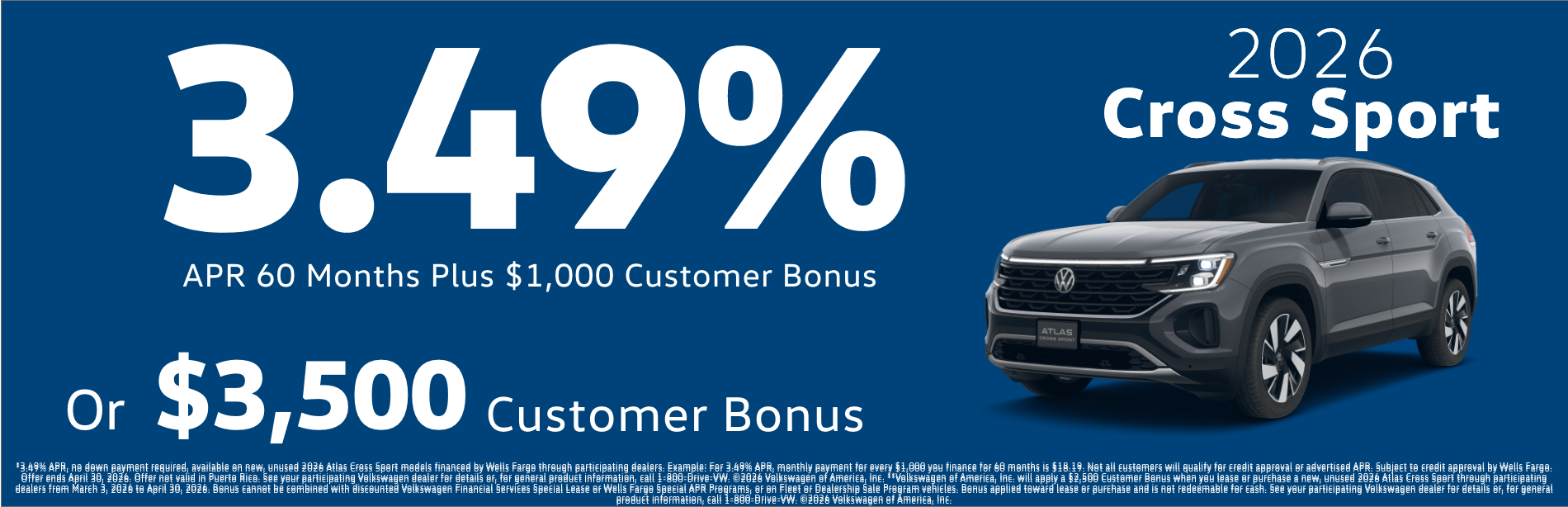 2026 Cross Sport Offer