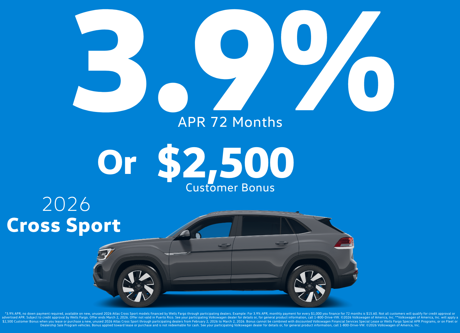 2026 Volkswagen Atlas Cross Sport