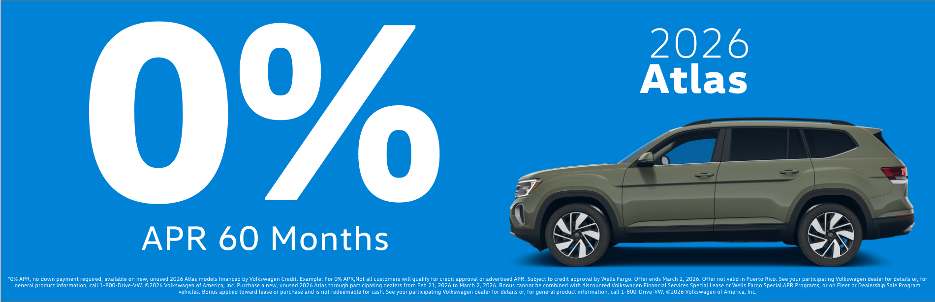 )% On New 2026 Atlas