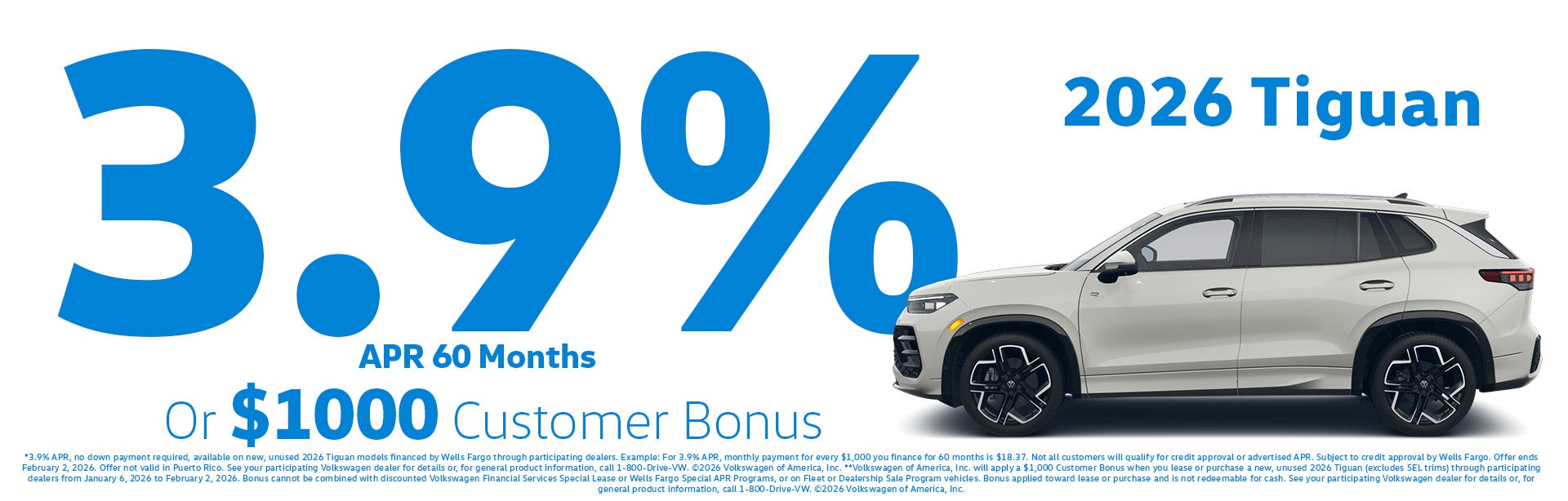 2026 Tiguan S Offer